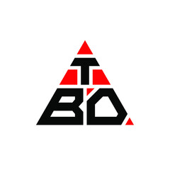 TBO triangle letter logo design with triangle shape. TBO triangle logo design monogram. TBO triangle vector logo template with red color. TBO triangular logo Simple, Elegant, and Luxurious Logo. TBO 