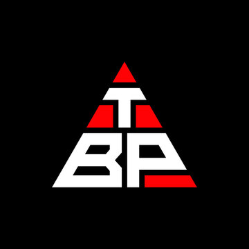 TBP triangle letter logo design with triangle shape. TBP triangle logo design monogram. TBP triangle vector logo template with red color. TBP triangular logo Simple, Elegant, and Luxurious Logo. TBP 