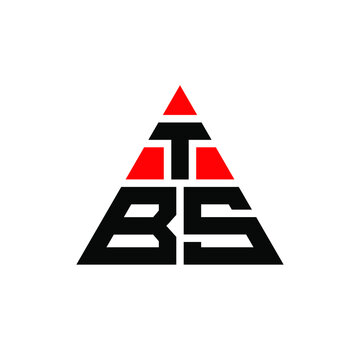 TBS triangle letter logo design with triangle shape. TBS triangle logo design monogram. TBS triangle vector logo template with red color. TBS triangular logo Simple, Elegant, and Luxurious Logo. TBS 