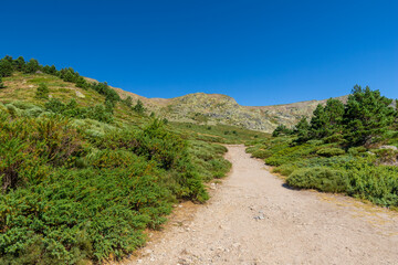 Amazing panoramic views over the Northern Mountain range of Madrid with the Peñalara mountains. This part has wonderful hikes starting the little village of Cotos.