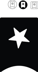 Bookmark Button Icon Isolated on White Background