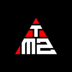 TMZ triangle letter logo design with triangle shape. TMZ triangle logo design monogram. TMZ triangle vector logo template with red color. TMZ triangular logo Simple, Elegant, and Luxurious Logo. TMZ 