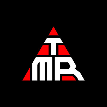 TMR triangle letter logo design with triangle shape. TMR triangle logo design monogram. TMR triangle vector logo template with red color. TMR triangular logo Simple, Elegant, and Luxurious Logo. TMR 