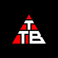 TTB triangle letter logo design with triangle shape. TTB triangle logo design monogram. TTB triangle vector logo template with red color. TTB triangular logo Simple, Elegant, and Luxurious Logo. TTB 