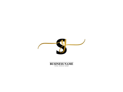 Letter SY Logo, creative sy ys signature logo for wedding, fashion, apparel and clothing brand or any kind of business