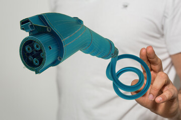 Power cable pump plug in charging powe