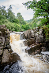 Fototapeta na wymiar Bracklinn falls, Callandar, Stirling, Scotland