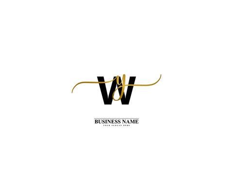 Letter WY Logo, creative wy yw signature logo for wedding, fashion, apparel and clothing brand or any kind of business