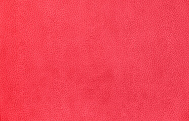 Fototapeta premium Red leather texture, vintage abstract background. Close-up.