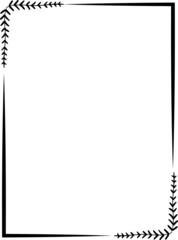 black and white frame