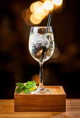 cocktail on a table