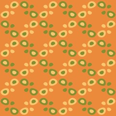 Rounded abstract seamless pattern - accent for any surfaces.