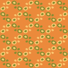 Rounded abstract seamless pattern - accent for any surfaces.