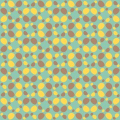 Rounded abstract seamless pattern - accent for any surfaces.