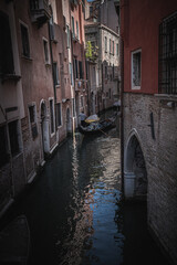 Fototapeta na wymiar Photographs of Venice, Italy, City, Gondola, Alley, Landscape