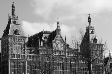 Fototapeta premium Amsterdam train station