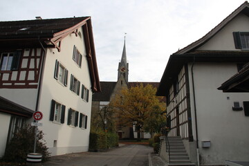 Fototapeta na wymiar Kloster Kappel in Kappel am Albis Affoltern in the canton of Zürich in Switzerland.