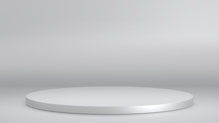 background studio floor professional pedestal stand minimal 3d render