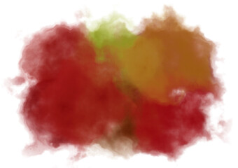 Abstract  watercolor background with pastel colors isolated on white background