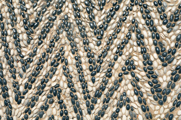 Wall of uneven stones as a background