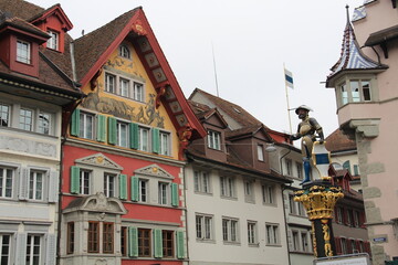 Fototapeta na wymiar Medieval town of Zug, Switzerland