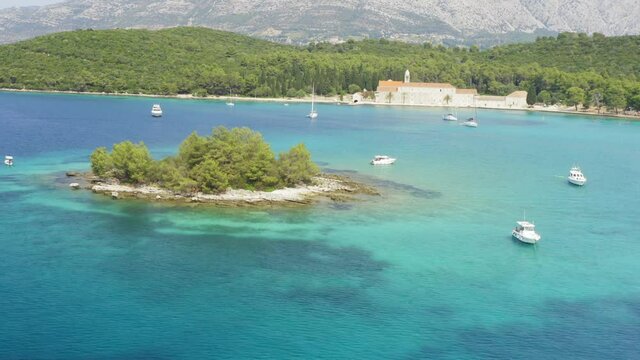 Small islet near Badija island, Korcula, Adriatic Sea, Croatia