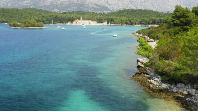 Small islet near Badija island, Korcula, Adriatic Sea, Croatia