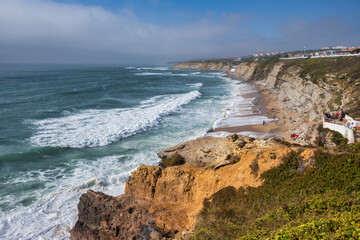 Sao Sebastiao beach in Ericeira Portugal