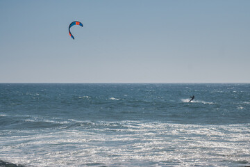 kite surf in the ocean
