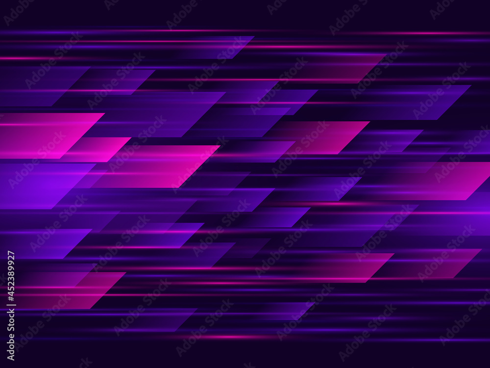 Wall mural high speed. hi-tech. abstract technology background. vector illustration