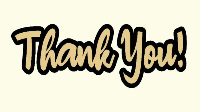 Thank You Animation Background HD Resolution 4K
