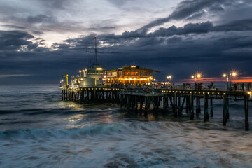 Obraz premium santa monica pier los angeles california