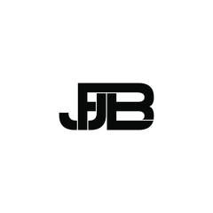 Fototapeta na wymiar fjb initial letter monogram logo design