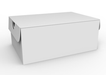 White box on a light background 3d rendering illustration. - 452393534