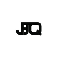 fjq initial letter monogram logo design