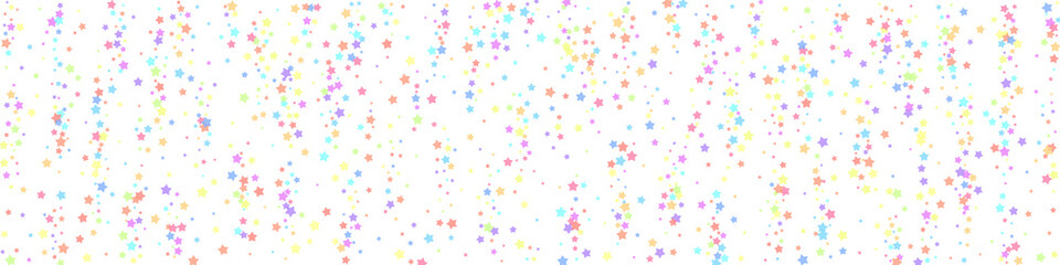 Festive rare confetti. Celebration stars. Colorful