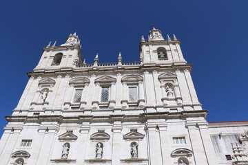 Fototapeta na wymiar Façade de l’église Sao Vicente de Fora