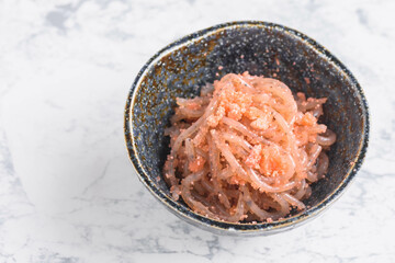 タラコとしらたきの和え物