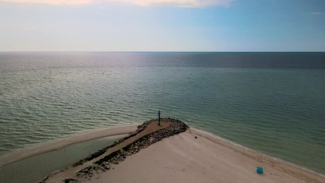 View of Lighthouse and station in Chelem Mexico