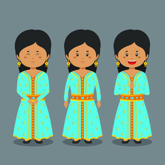 Moroccans Character with Various Expression