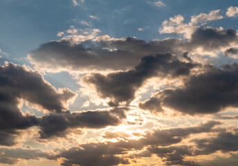 Sunset sky - perfect for sky replacement - travel photography