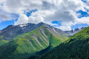 Obraz premium The magnificent natural scenery of Tianshan Mountains,Xinjiang,China.