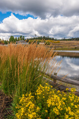 Majestic mountain lake in Canada.