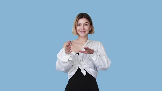 fun dance victory celebration happy woman gif loop