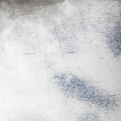 Paint-stained white steel plate texture background. Grunge painting backdrop. 