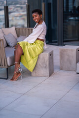 Young African-American Businesswoman with Afro