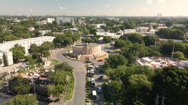 View of Monumetro a la patria in merida