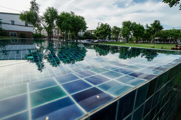 pool in a hotel