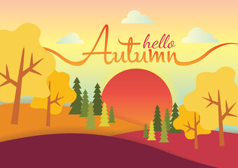 autumn season art vector sprcial art background 