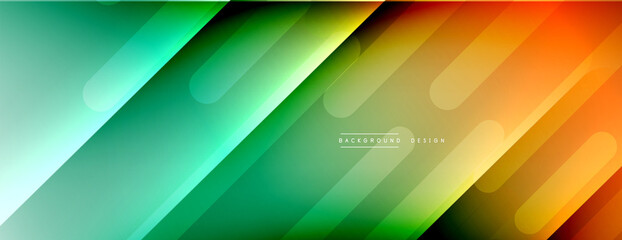Dynamic lines abstract background. 3D shadow effects and fluid gradients. Modern overlapping forms